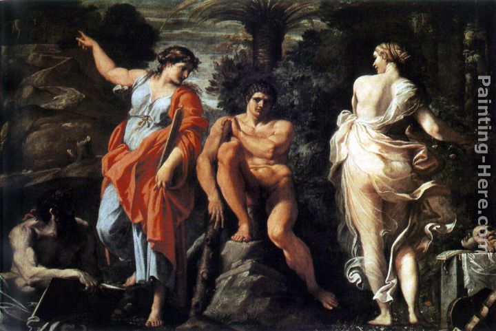 The Choice of Heracles painting - Annibale Carracci The Choice of Heracles art painting
